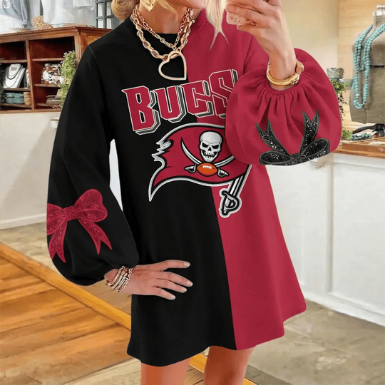 Tampa Bay Buccaneers Women's Puff Sleeve Long Sleeve