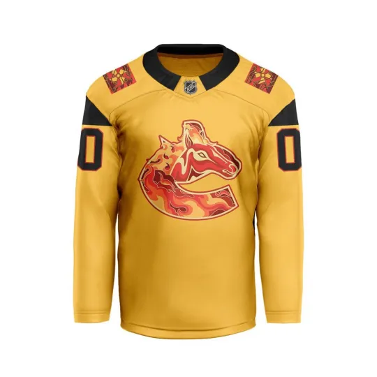 Discover Vancouver Canuckss Lunar Custom 2026 Lunar New Year V-shaped Hockey For Fan Gear
