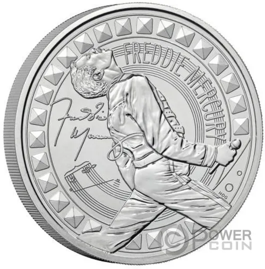 Discover FREDDIE MERCURY Legends Of Music Coin 5 Pounds United Kingdom 2025
