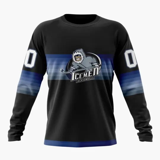 Jacksonville Icemen Special Gradient Design Long Sleeve Fullsize