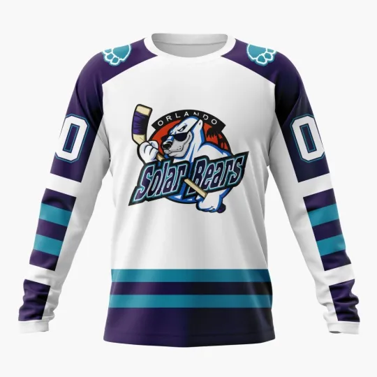 Orlando Solar Bears Personalized 2026 Throwback Design Long Sleeve Fullsize