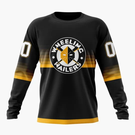 Wheeling Nailers Special Gradient Design  Long Sleeve Fan Gear