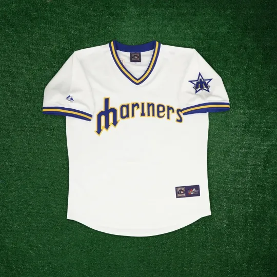 Seattle Mariners 1977 Cooperstown Throwback Men's Home Jersey