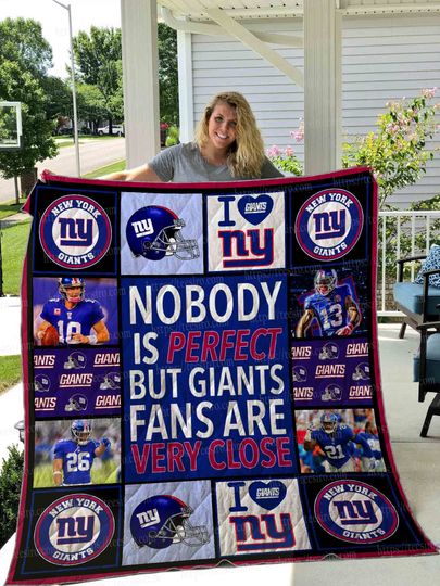 Discover football New York Giants Legends Blue Quilt Blanket