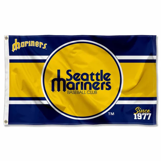 Seattle Mariners Retro Vintage House Flag