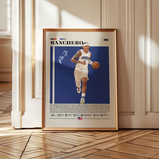 Discover Paolo Banchero Poster, Orlando Magic Art, NBA All-Star Basketball Print