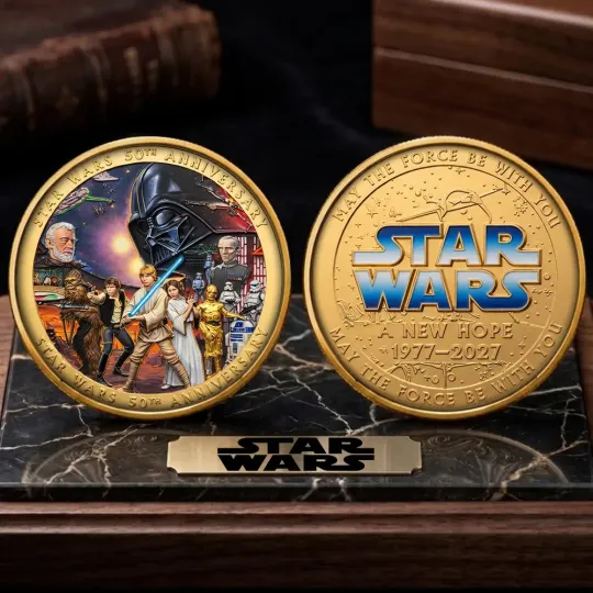 Discover Star Wars 50th Anniversary Commemorative Coin