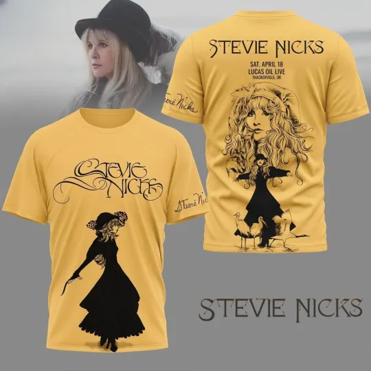 Discover Stevie Nicks 2026 Lucas Oil Live T-Shirt Women Best Gift for Fans
