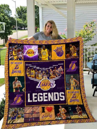 Discover Los Angeles Lakerss Legends All Season Quilt Blanket V2