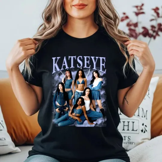 KATSEYE Concert Bootleg T-Shirt Tour 2026 Aesthetic Girl Group Fan Gift Tee Top