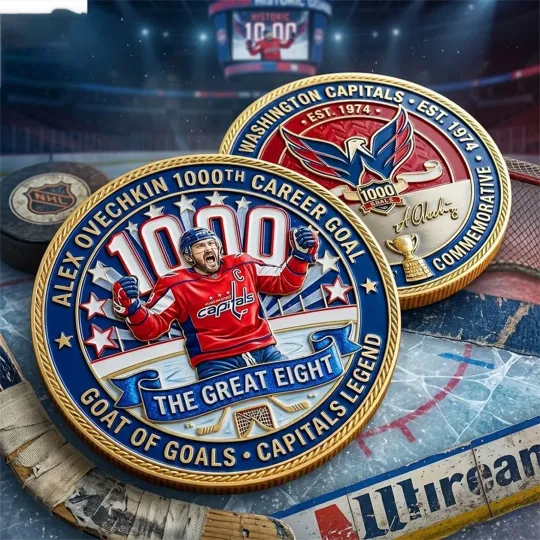 Alex Ovechkin 1000 Career Goals Commemorative Coin