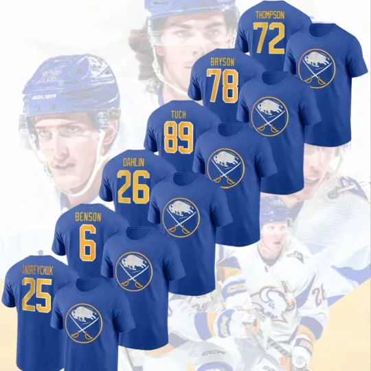 Discover HOT - Buffalo Team Player Name & Number Collection S to 5XL