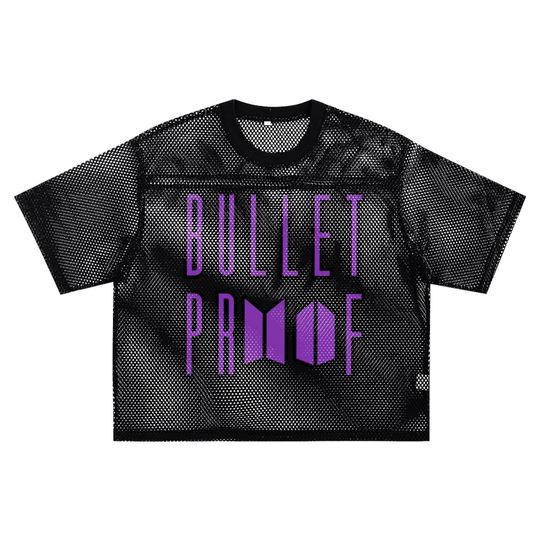 BTS Bulletproof 7 See-through Boxy Net T-Shirt