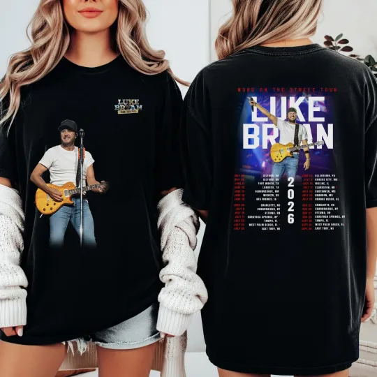 Discover Word On The Street Tour Luke Bryan 2026 T-Shirt