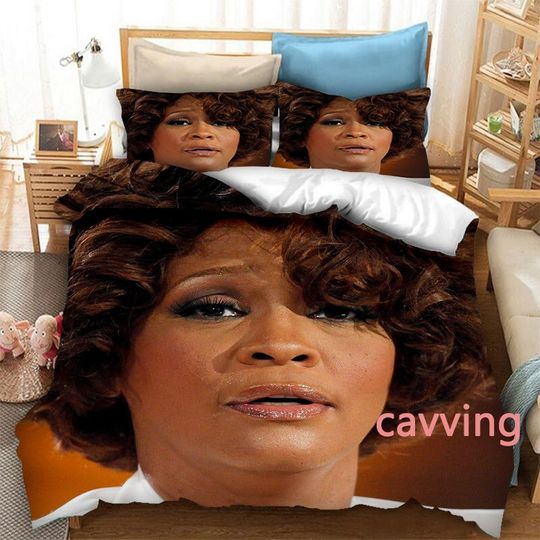Discover Whitney Houston Face Bedding Set