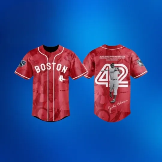 2026 Red Sox Legend Jackie Robinson 42 Baseball Jersey