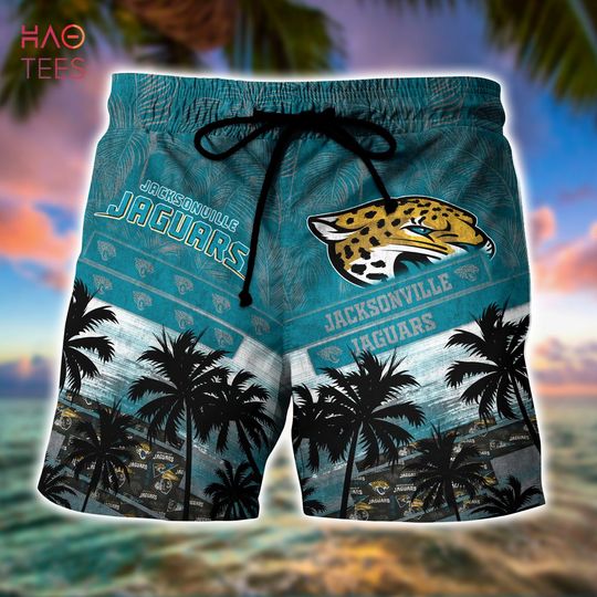 Discover football Jacksonville Jaguars Coconut Tree Men Beach Shorts