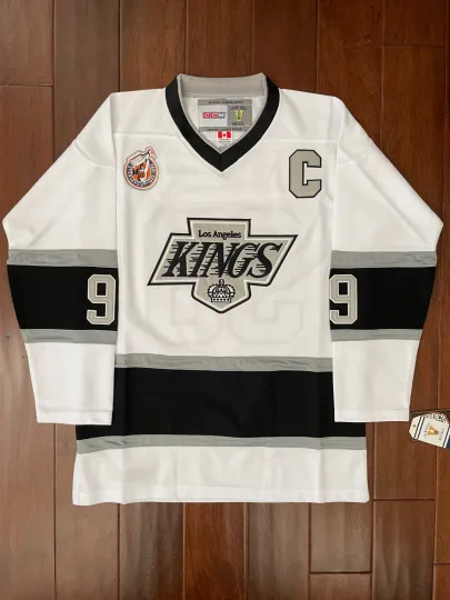 Vintage Wayne Gretzky LA Kings Stanley Cup Men's Hockey Jersey White