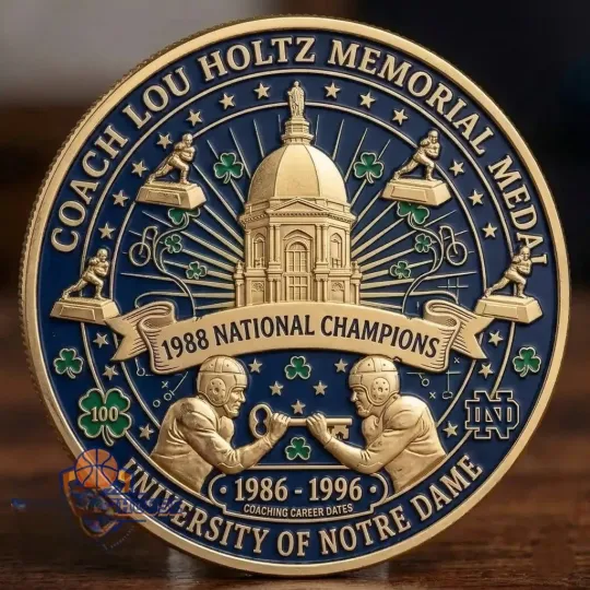 ND Fighting Irish Coach Holtz 1937-2026 Commemorative Coin