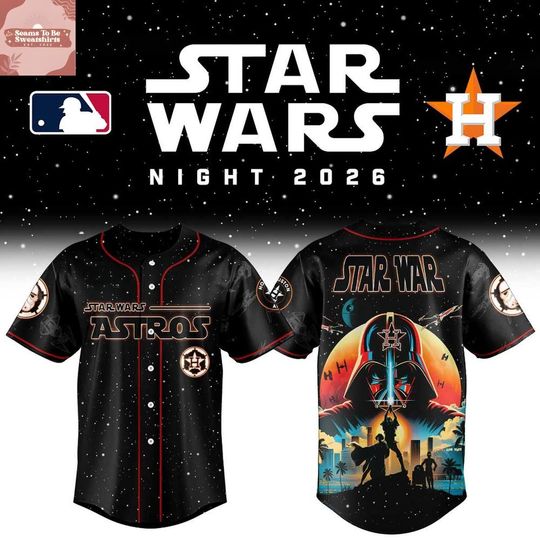 Houston Astros x Star War Night 2026 Darth Vader Baseball Jersey
