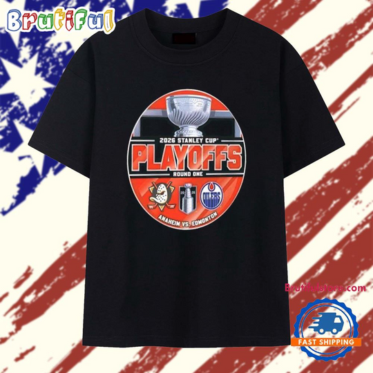 Edmonton Oilers vs. Anaheim Ducks 2026 Stanley Cup playoffs round 1 matchup T Shirt