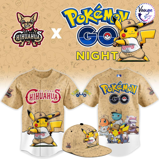 El Paso Chihuahuas x PKM GO Night Baseball Jersey