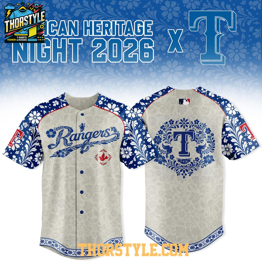 Discover Texas Rangers 2026 x Mexican Heritage Night Baseball Jersey