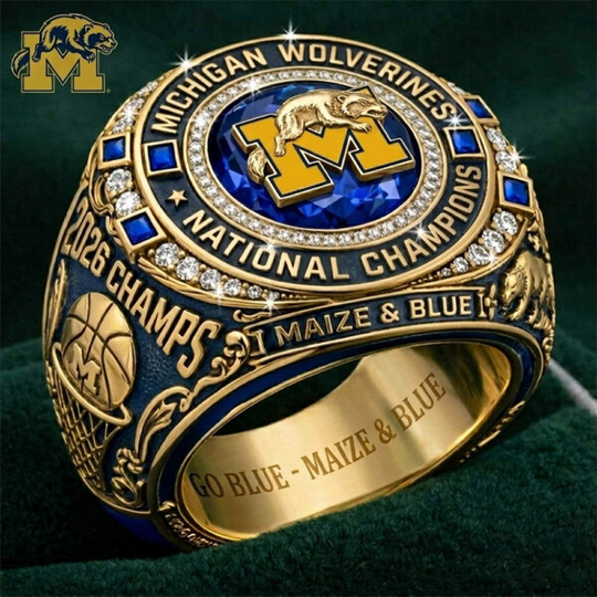 Michigan Wolverines National Champion 2026 shape Ring