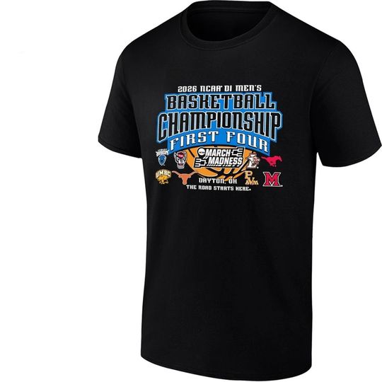 NCAA DI Men’s basketball Championship first four March Madness 2026 shirt