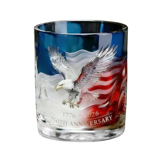 250th Anniversary Gift Our People's Whisky Glass Whiskey Glasses America