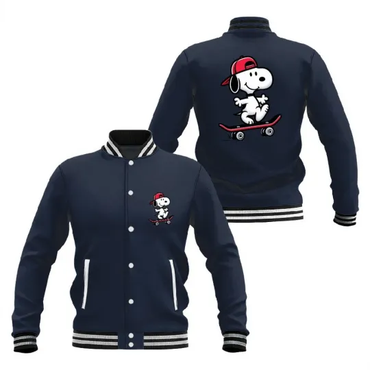 Discover Snoopie Skate Beauty Music Forever Baseball Jackets