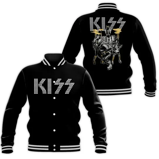 Kiss Band X Alive 50Th Anniversary 3D Baseball Jacket