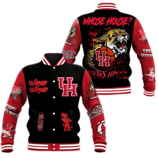 The Houston Cougars Basketball Whose House Baseball Jacket, Gift For Fan