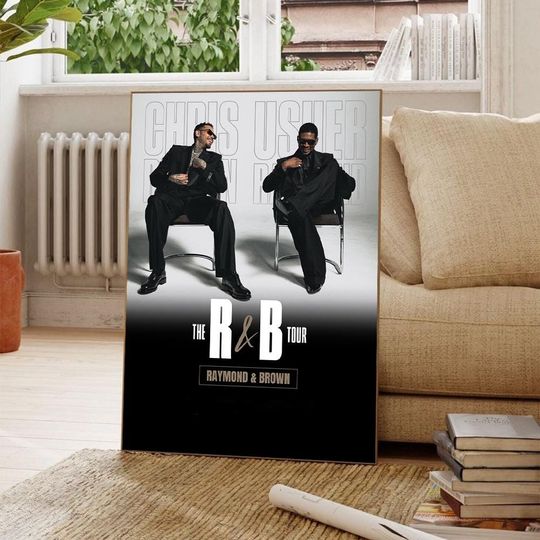 Chris Brown Usher R&B Tour Raymond Brown 2026 Poster (No Frame)