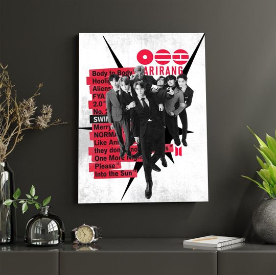 BTS Arirang Tour Poster Verson 5, Kpop Comeback Wall Art, BTS Fan Gift, Korean Idol Decor, Aesthetic Room Poster, Army Merchandise Print
