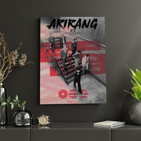 BTS Arirang Tour Poster Verson 2, Kpop Comeback Wall Art, BTS Fan Gift, Korean Idol Decor, Aesthetic Room Poster, Army Merchandise Print