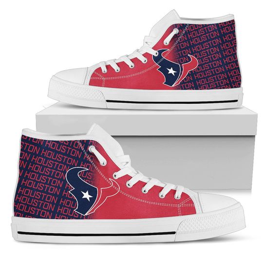 football Houston Texans High Top Shoes