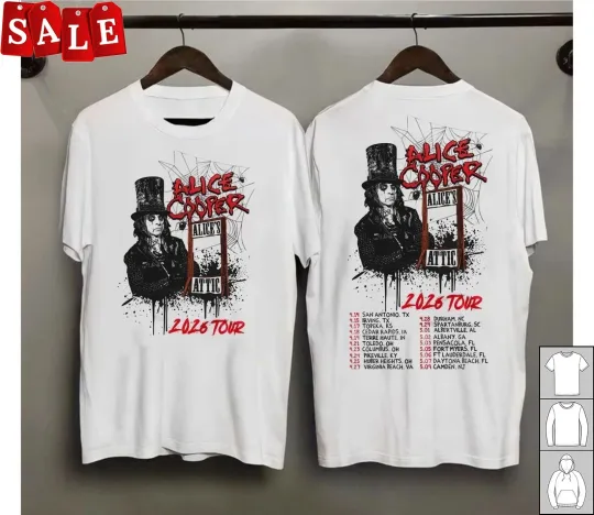 New Alice Cooper Alice’s Attic Tour 2026 Gift For Fans  T Shirt