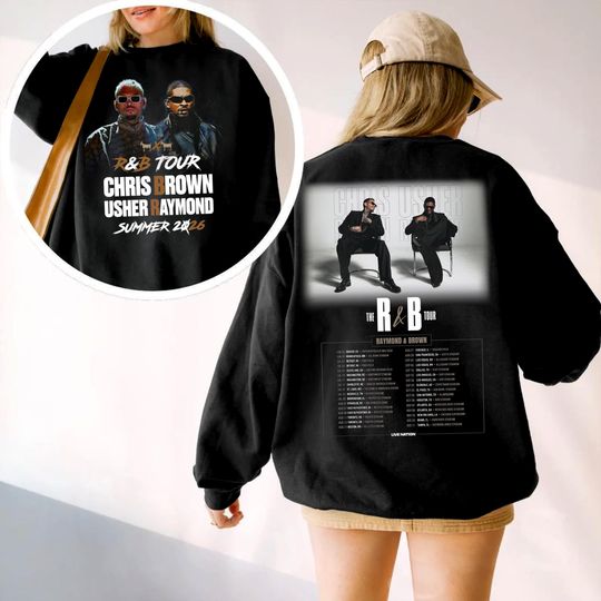 Chris Brown Usher 2026 Tour Sweatshirt, R&B Concert Fan Apparel Gift