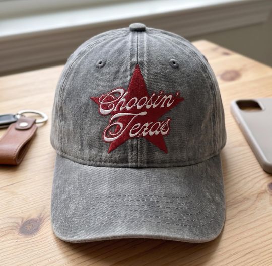 Choosin' Texas Embroidered Baseball Hat, Ella Langley Tour Cap, Western Country Music Fan Gift, Dandelion USA Trucker Hat