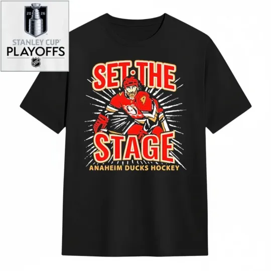 Discover Anaheim Ducks Set The Stage Stanley Cup 2026 Hockey Tee Shirt