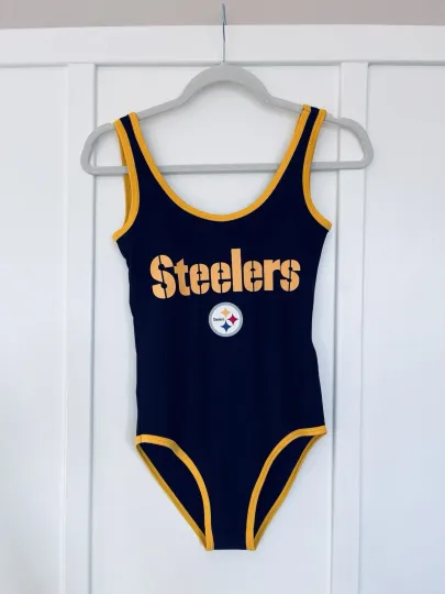 Pittsburgh Steeler Women's One-Piece Swimsuit Black