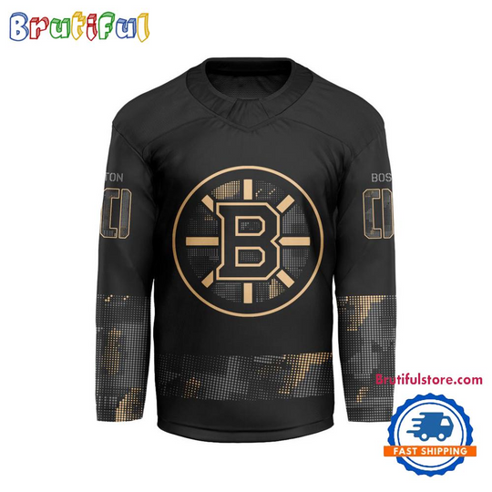 Personalized Boston Bruins Military Appreciation Design Hockey Jersey