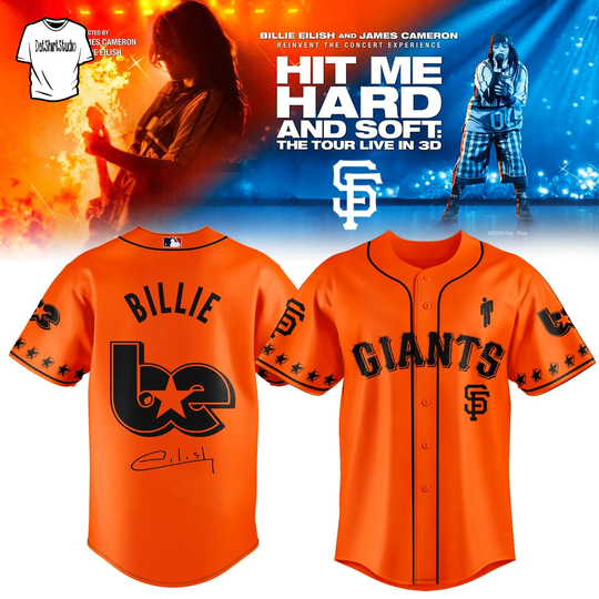 San Francisco Giants x Billie Eilish Hit Me Hard and Soft: The Tour Edition Baseball Jersey