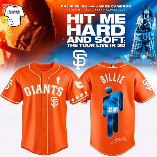 San Francisco Giants x Billie Eilish Hit Me Hard and Soft: The Tour Edition Baseball Jersey