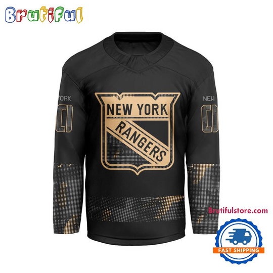 Personalized New York Rangers Military Appreciation Design Hockey Jersey
