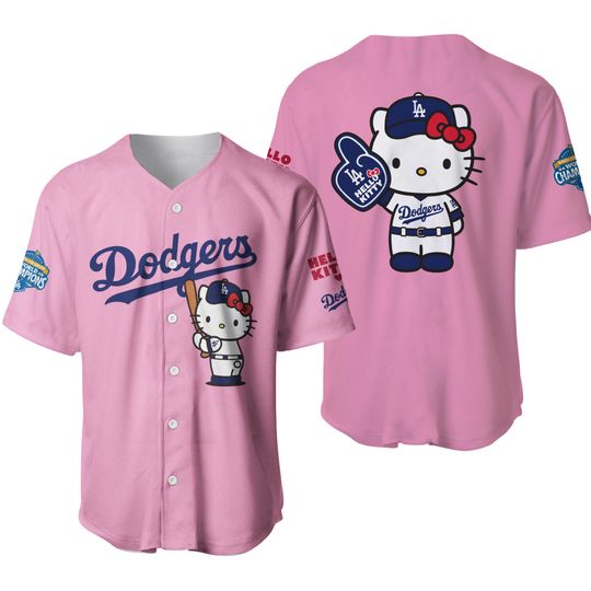 LA Dodgers 2026 Hello Kitty White Baseball Jersey Unisex Fan Shirt