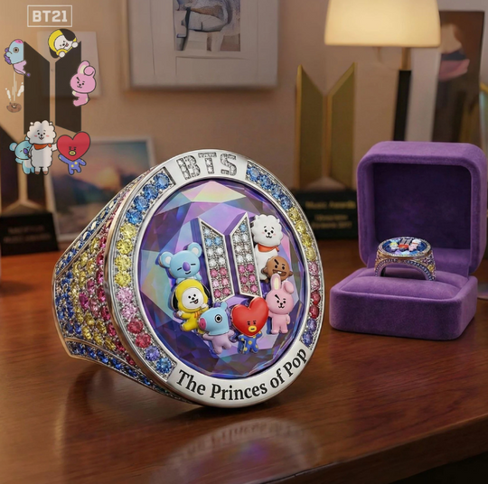 BTS The Princes of Pop Rings, Kpop Merch, Arirang Tour Merch For Fan