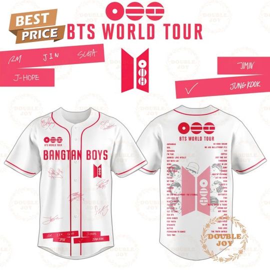 Bangtan Boys x BTS World Tour 2026 Baseball Jersey