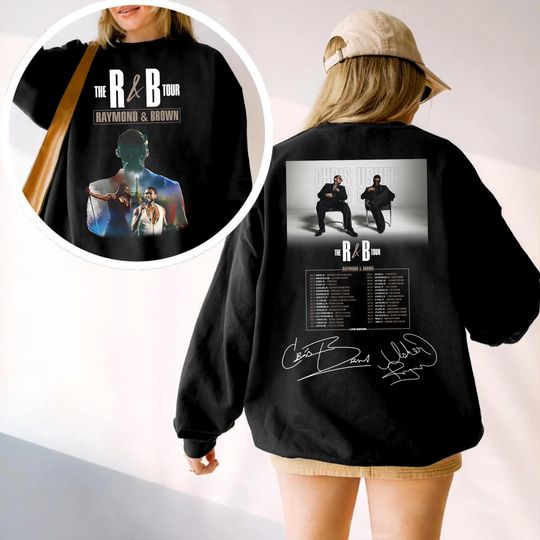 Usher Chris Brown Tour 2026 Sweatshirt, R&B Concert Hoodie, Fan Gift